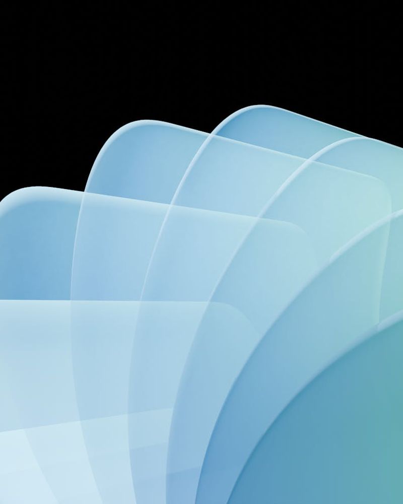 Abstract blue light representing digital rhythm and balance